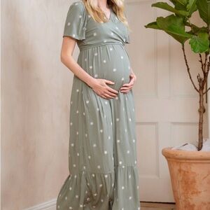 Seraphine Nahla Maternity Dress in Khaki